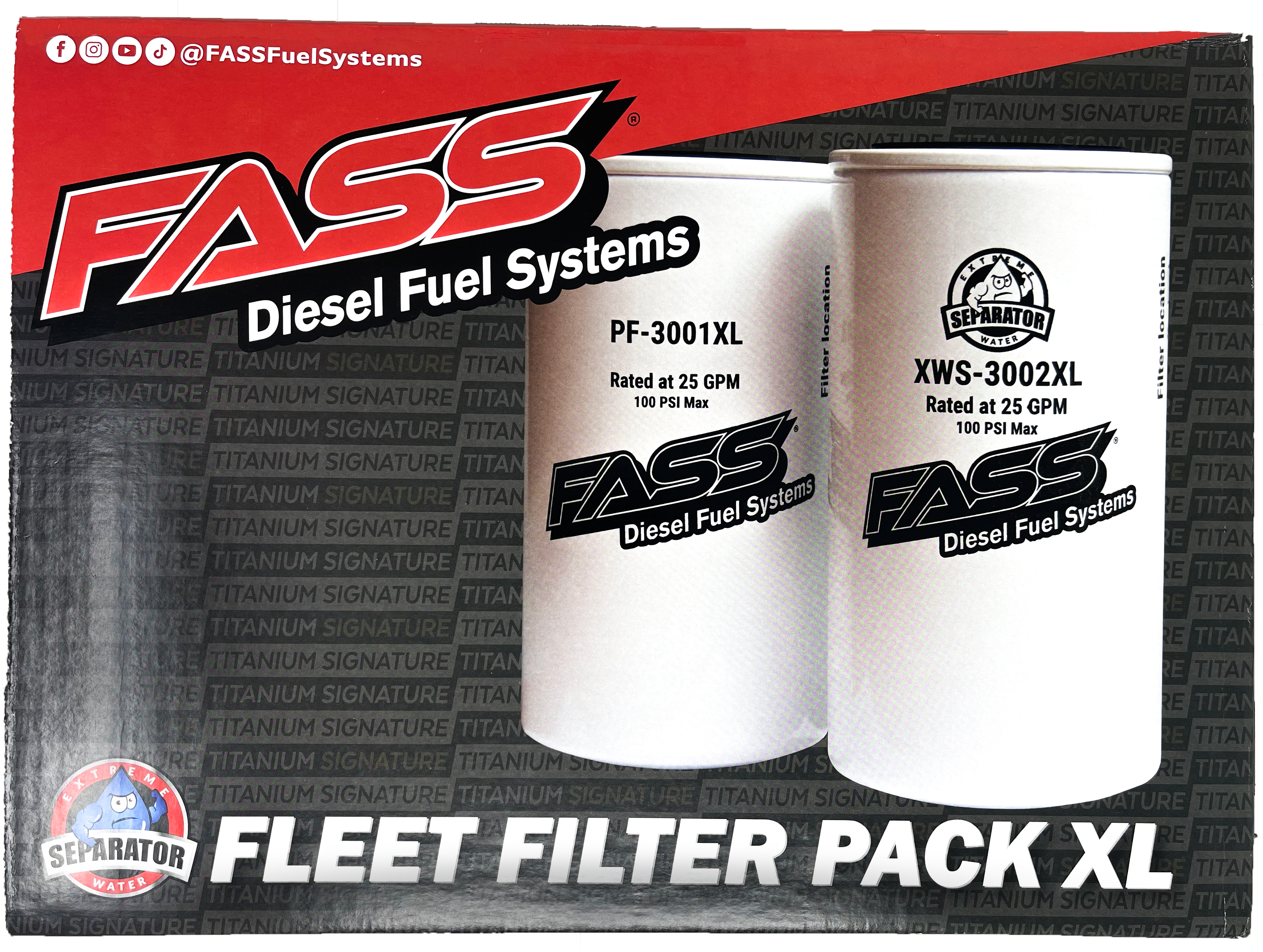 Elucidación Optimismo Conectado FASS Fuel Systems Fleet Filter Pack XL (FLP3000XL) - FASS Diesel Fuel  Systems